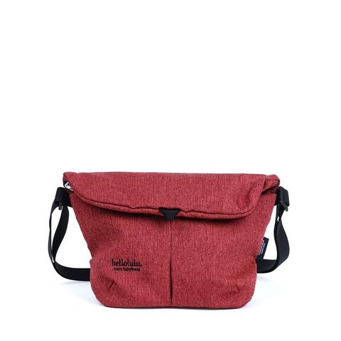 Hellolulu MiniKASEN環保系列輕旅戶外側背包- 酒紅