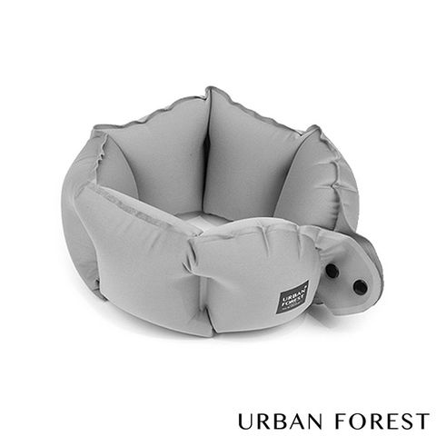 Urban FOREST 樹-口袋充氣頸枕/午睡枕(水泥灰)