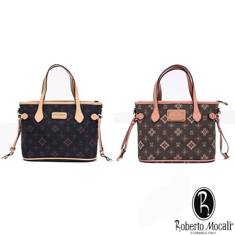 Roberto Mocali -義大利諾貝兔緹花抽繩托特包-共2色