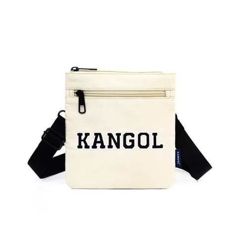 【KANGOL】字母小扁包 米白-6225172001