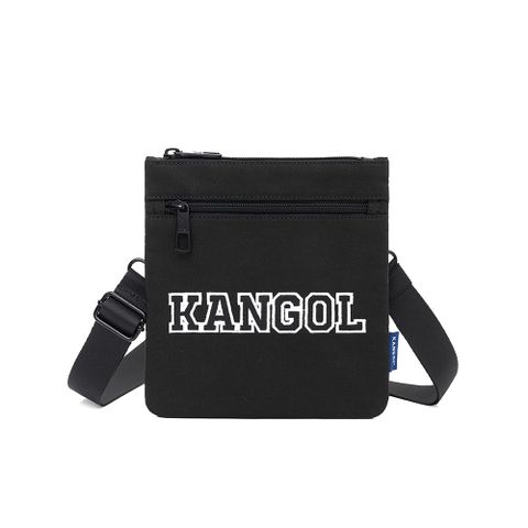 【KANGOL】字母小扁包 黑-6225172020