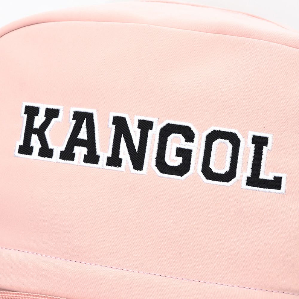 KANGOL 字母後背包 淺紅-6225174341