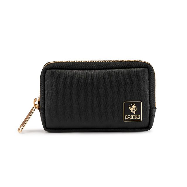 PORTER INTERNATIONAL 復古品味 MORI系列 零錢包 (黑色)