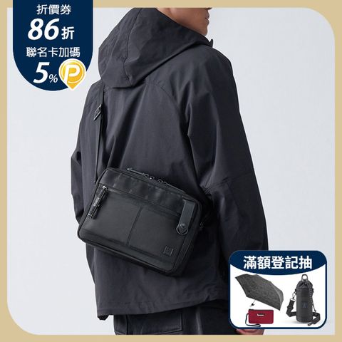 PORTER INTERNATIONAL 自信經典 NEW HEAT系列 斜背包 (黑色)