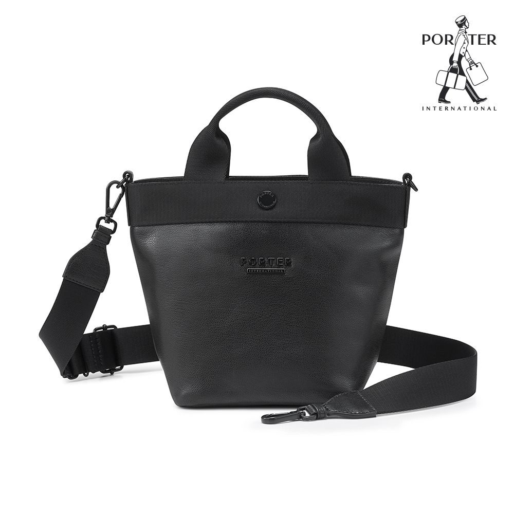 PORTER INTERNATIONAL 精緻高雅 MUSE系列 真皮手提包 (黑色)