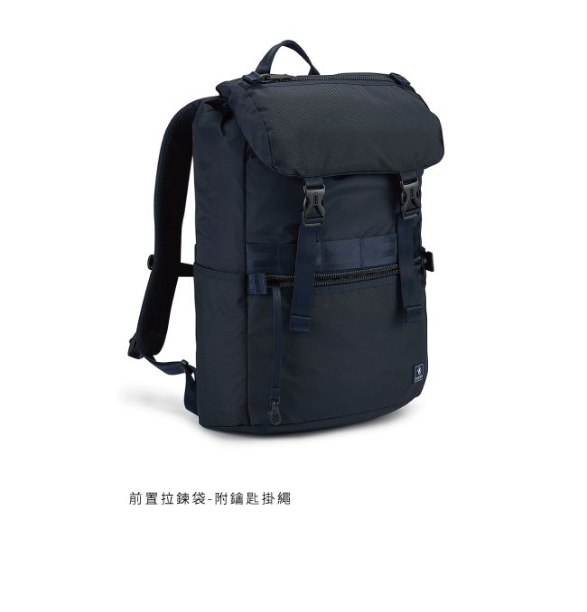 前置拉鍊袋附鑰匙掛繩