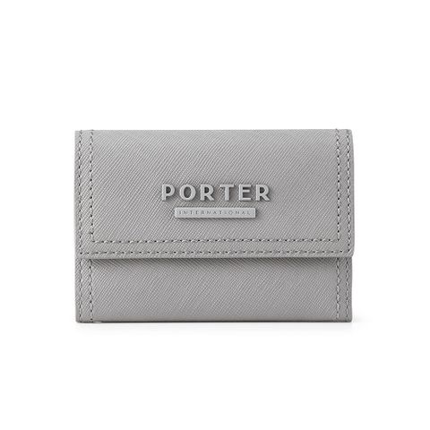 PORTER INTERNATIONAL 堅毅自信 AVENUE系列 真皮零錢包 (灰色)