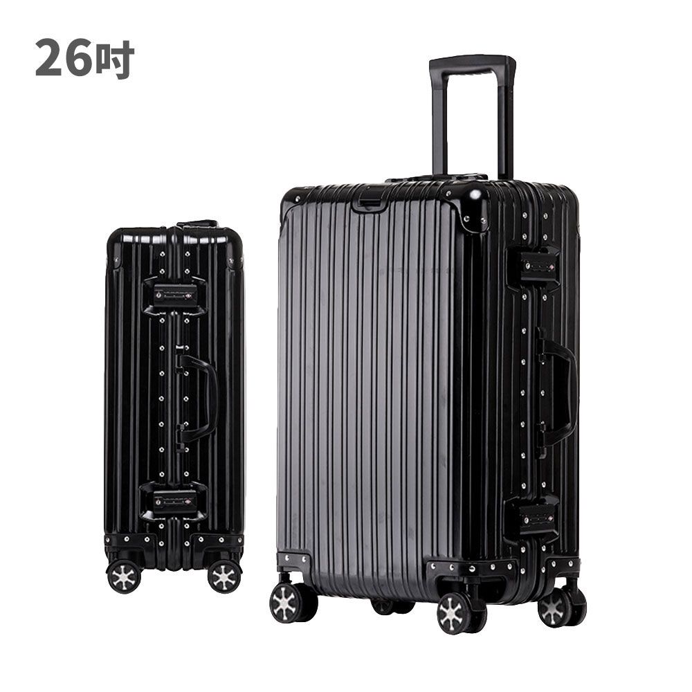 FJ 全鋁鎂合金防爆26吋行李箱KB26(帶隱形掛勾)