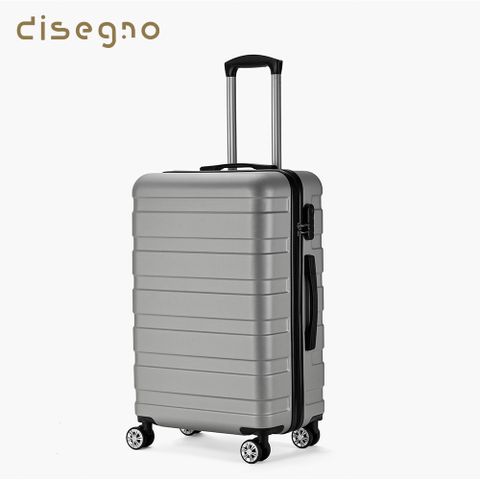 享一年保固 新品熱銷中【DISEGNO】24吋極簡生活大容量拉鍊登機行李箱