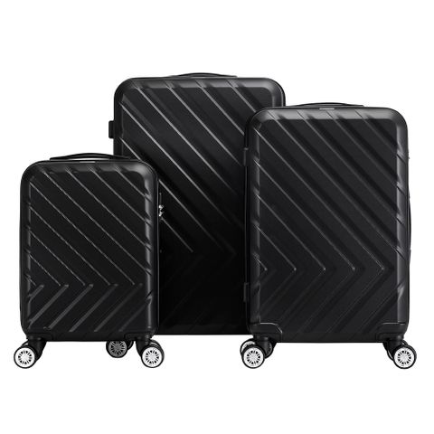 享一年保固 家庭旅遊首選旅狐TRAVEL FOX時尚經典 可伸縮加大行李箱19+24+28吋三件組