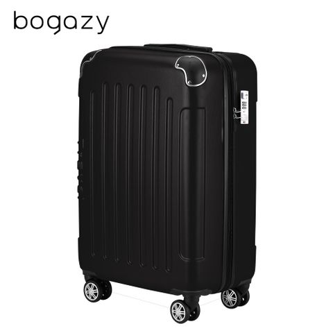 Bogazy 星際漫旅 18吋海關鎖行李箱登機箱廉航適用(石墨黑)