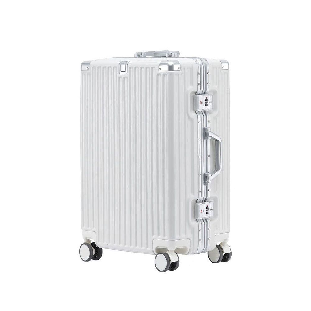 FJ 多功能28吋鋁框防爆行李箱KA28(USB延伸充電孔方便充電)