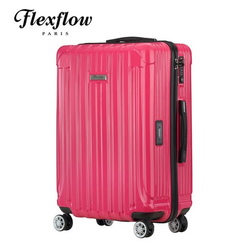 29吋行李箱Flexflow 芭比桃紅 29吋 可擴充 智能測重防爆拉鍊旅行箱 里昂系列 29吋行李箱