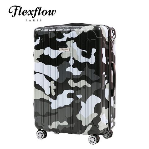 29吋行李箱Flexflow 黑迷彩 29吋 智能測重防爆拉鍊旅行箱 里昂系列 29吋行李箱