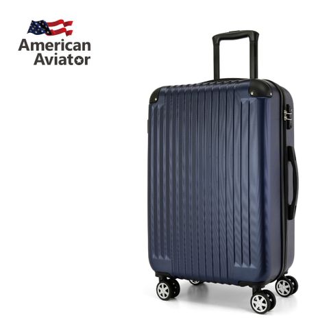 [AA美國飛行家 ] LA洛杉磯系列 25吋- 菱紋抗刮超輕量行李箱 (海軍藍)