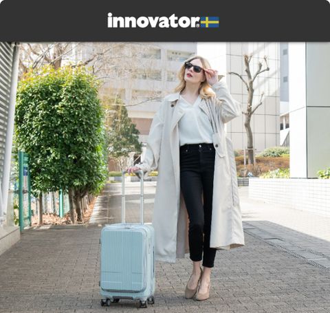 innovator 日本爆紅北歐風  雙前開煞車拉桿箱 24吋旅行箱