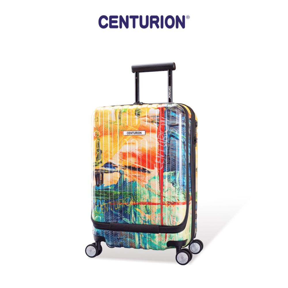 CENTURION 百夫長 20吋 頭等艙 前開式 旅行箱 彩色顏料 行李箱 登機箱