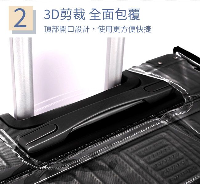 2 3D剪裁 全面包覆頂部開口設計,使用更方便快捷
