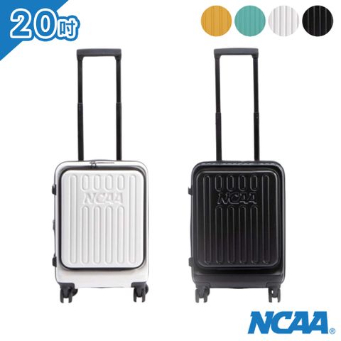 NCAA - 上開式防盜拉鍊可擴充硬殼20吋行李箱旅行箱 - 多色可選