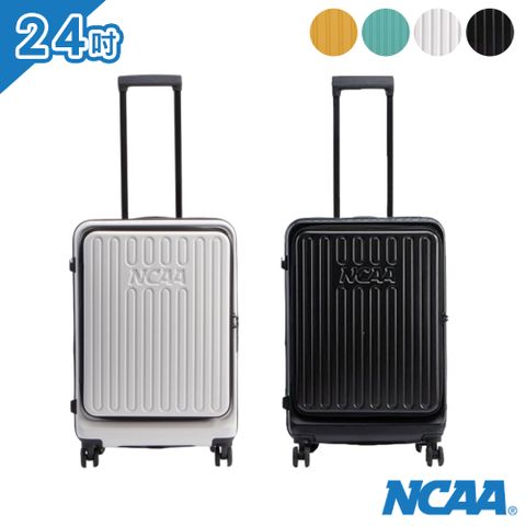 NCAA - 上開式防盜拉鍊可擴充硬殼24吋行李箱旅行箱 - 多色可選