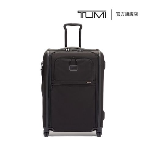 TUMI Alpha 短途旅行托運 26 吋彈道尼龍可擴充行李箱 - 黑