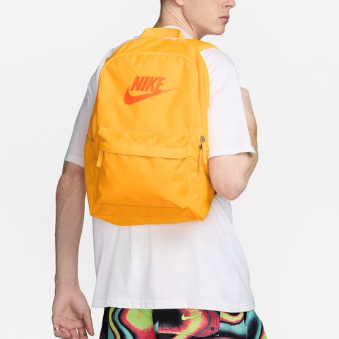 【NIKE】NK HERITAGE BKPK 男包 女包 後背包 黃色-DC4244845