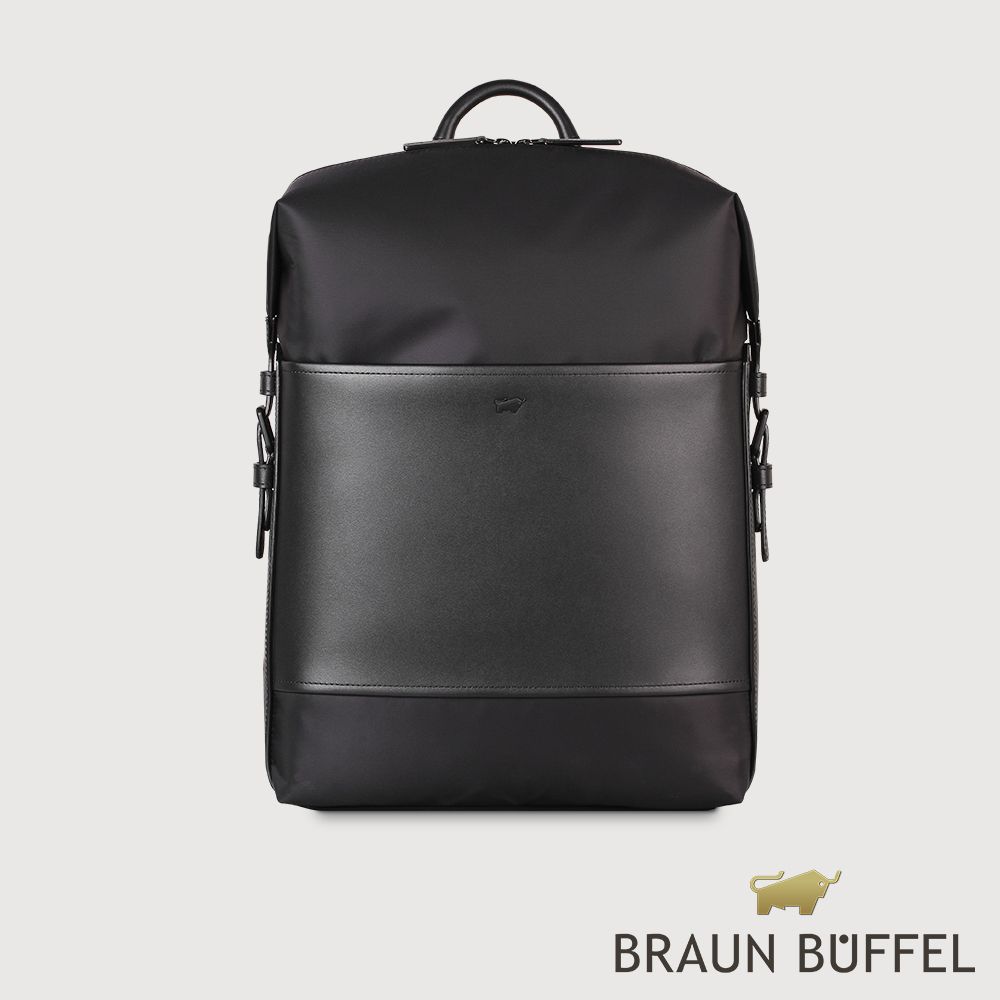 BRAUN BUFFEL 德國小金牛 台灣總代理 尼爾-B 後背包-黑色/BF522-73-BK