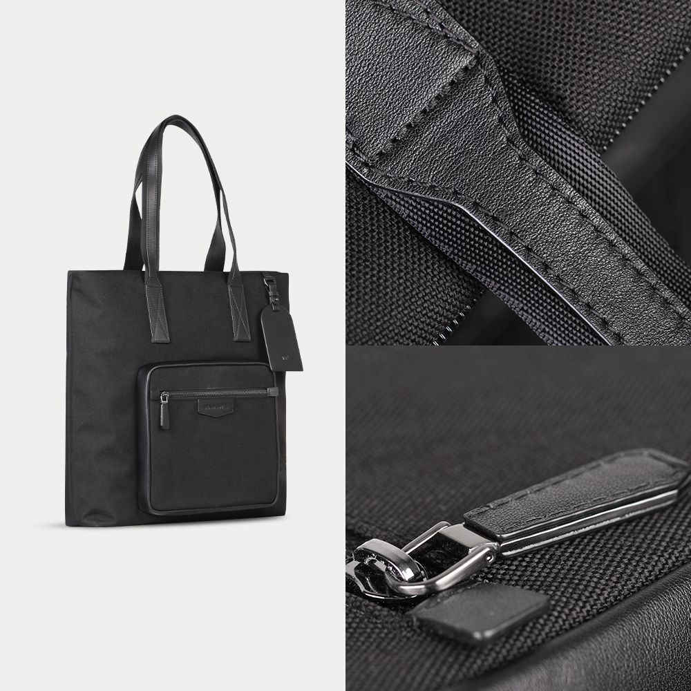 BRAUN BUFFEL 德國小金牛 台灣總代理 吉普 托特包-黑色/BF535-58-BK