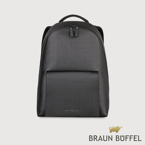 BRAUN BUFFEL 德國小金牛 台灣總代理 紐瓦斯 後背包-黑色/BF534-73-BK