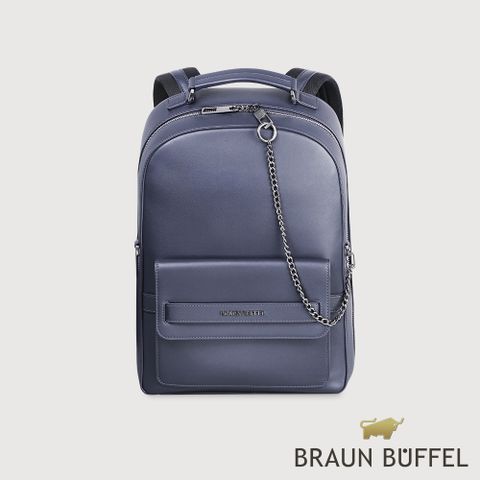 BRAUN BUFFEL 德國小金牛 台灣總代理 威爾 後背包-午夜藍/BF529-72-MNB