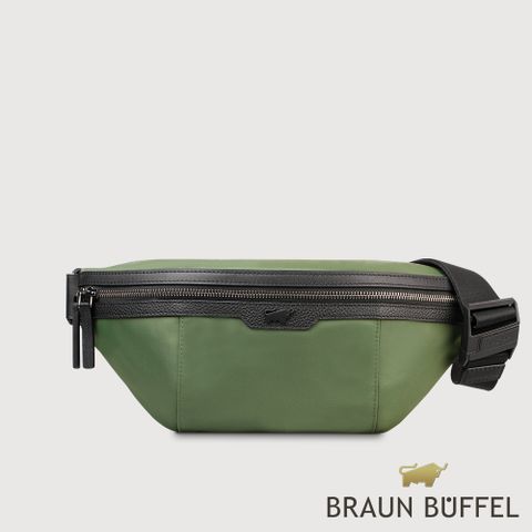 BRAUN BUFFEL 德國小金牛 台灣總代理 密斯特-N 腰胸包-海藻綠/BF543-07-SP