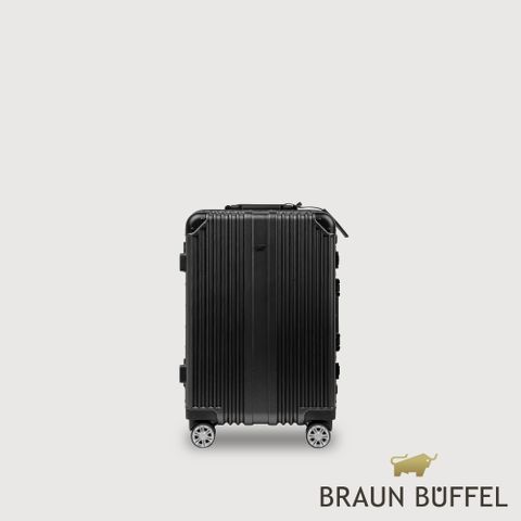 BRAUN BUFFEL 德國小金牛 台灣總代理 伊斯瑪 20吋行李箱-黑色/BFL01-81-BK