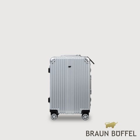 BRAUN BUFFEL 德國小金牛 台灣總代理 伊斯瑪 20吋行李箱-銀色/BFL01-81-SV