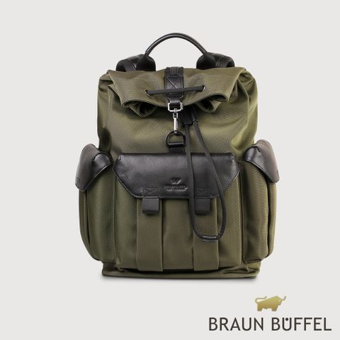 BRAUN BUFFEL 德國小金牛 台灣總代理 密斯特-N 腰胸包-海藻綠/BF543-07-SP