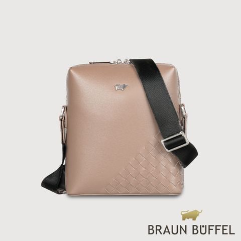 【BRAUN BUFFEL 德國小金牛】台灣總代理 墨菲斯 斜背包-暖沙色/BF524-16-TT