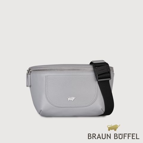 BRAUN BUFFEL 德國小金牛 台灣總代理 羅根 腰胸包-石灰白/BF548-07-CGY