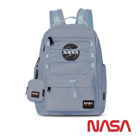 NASA SPACE太空旅人 大容量旅行後背包-迷霧藍 NA20002