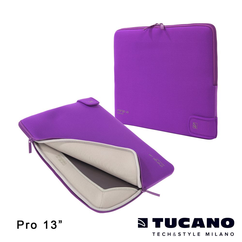 TUCANO 托卡諾 CHARGE_UP MB Air/Pro Retina 專用雙重防震內袋 13" 紫