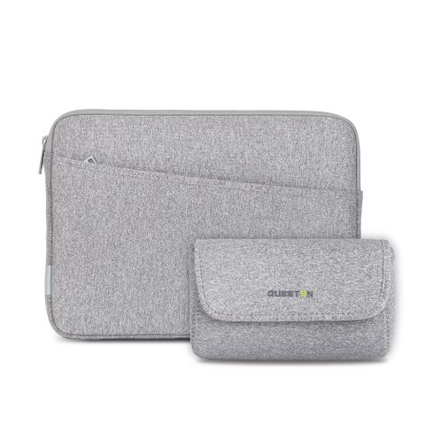 QUESTON Neoprene 13吋 潛水衣料防潑水輕薄筆電保護套組