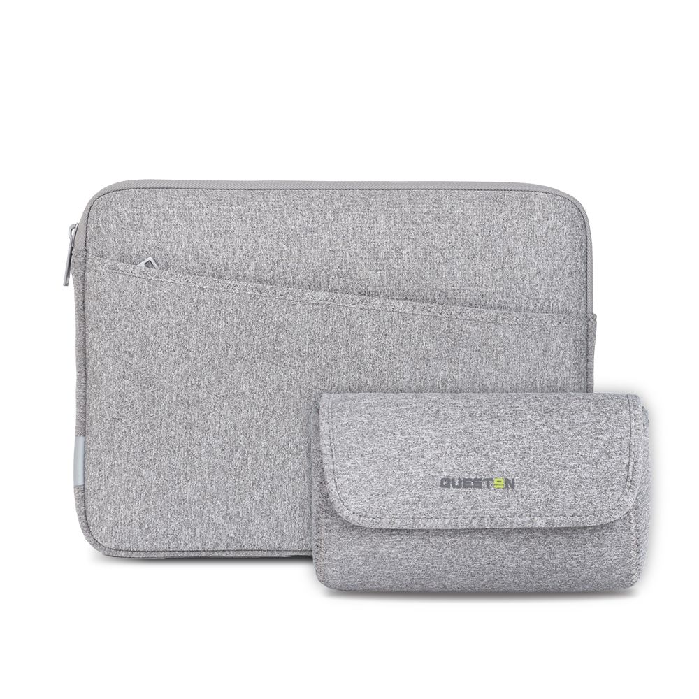 QUESTON Neoprene 14吋 潛水衣料防潑水輕薄筆電保護套組