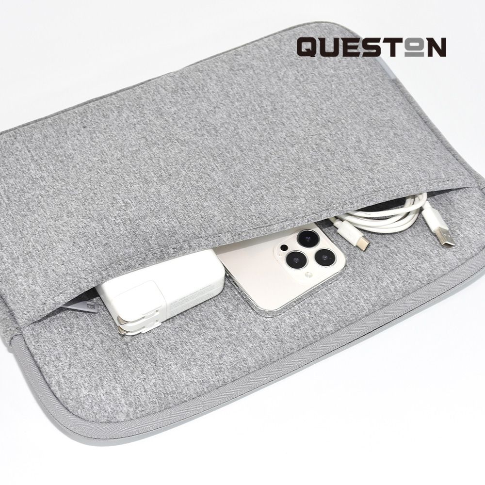 QUESTON Neoprene 14吋 潛水衣料防潑水輕薄筆電保護套組