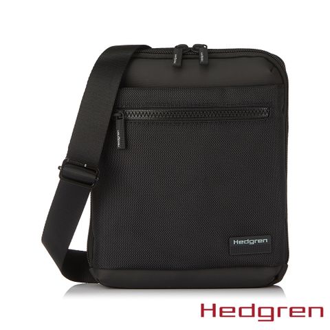 Hedgren NEXT商務系列 RFID防盜 側背扁方包 黑色