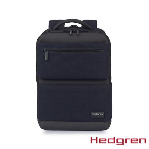 Hedgren NEXT商務系列 RFID防盜 14.1吋雙格層 電腦後背包 深藍