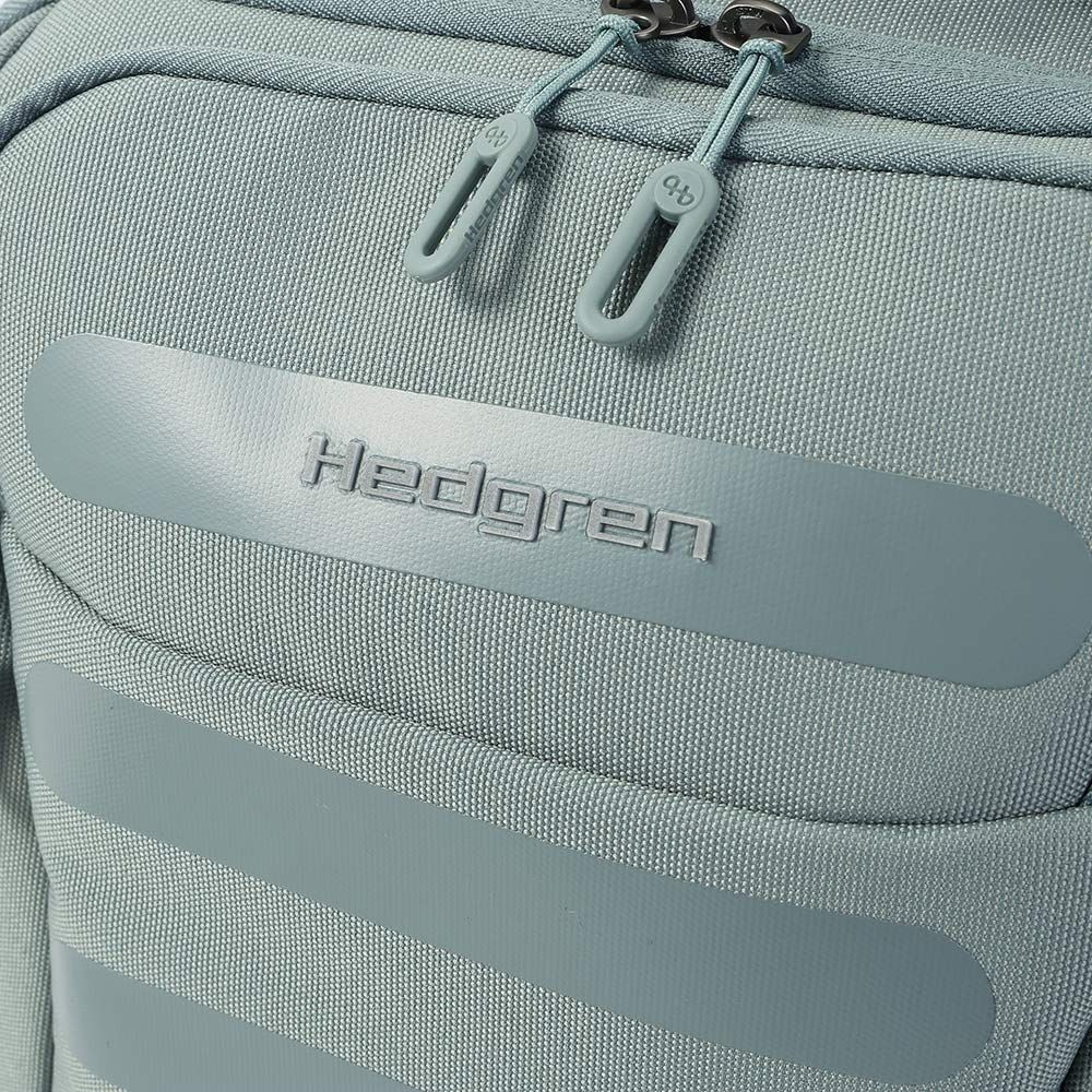 HEDGREN  COMBY SS系列 RFID防盜 L Size 15.6吋 雙格層 附雨套 後背包 灰綠