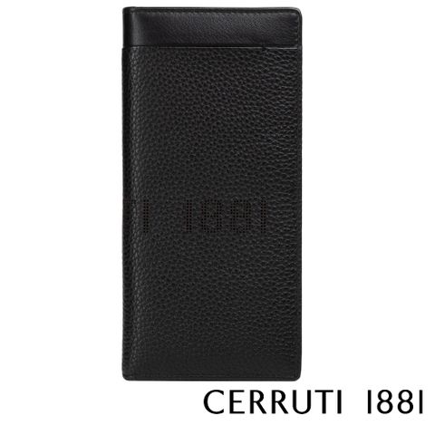 Cerruti 1881 頂級義大利小牛皮12卡男用長夾JULIAN系列 黑色 (CEPU05547M)