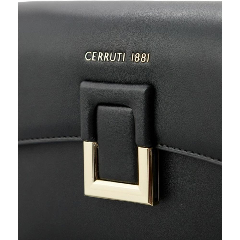 Cerruti 1881 頂級義大利手提肩背包 全新專櫃展示品 (黑色 CEBA06635P)