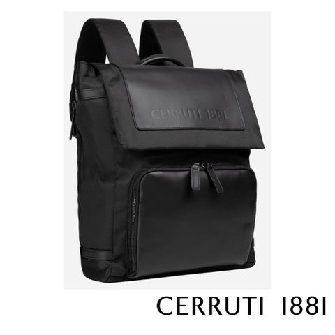 【CERRUTI 1881】義大利頂級後背包 CEZA06276N 全新專櫃展示品(黑色)