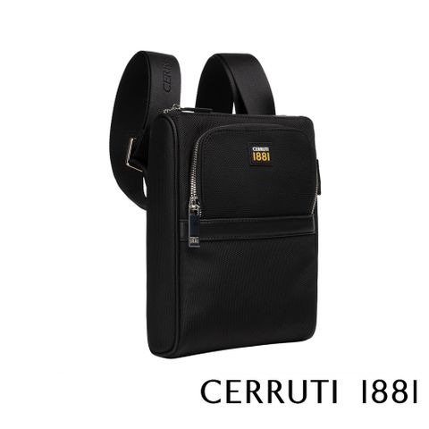 Cerruti 1881 限量2折 義大利頂級肩背包斜背包 CEBO05935N 全新專櫃展示品(黑色)