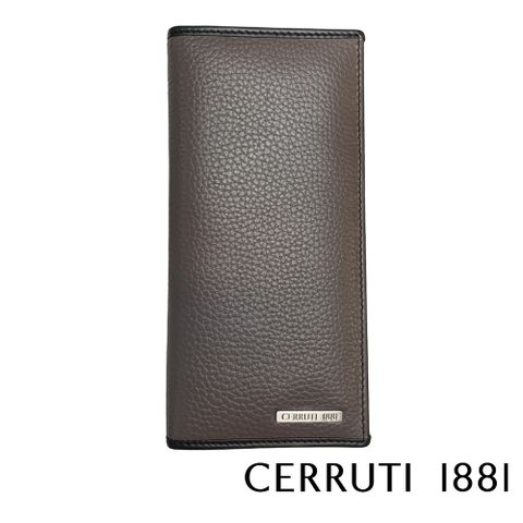 Cerruti 1881 限量2折 義大利頂級小牛皮12卡長夾皮夾 CEPU05991M 全新專櫃展示品(灰色)