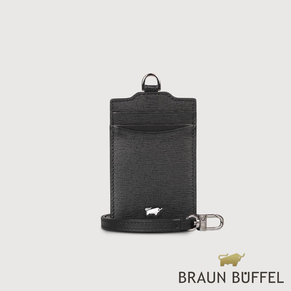 BRAUN BUFFEL 德國小金牛 台灣總代理 欣娜 證件夾-黑色/BF820-170-BK